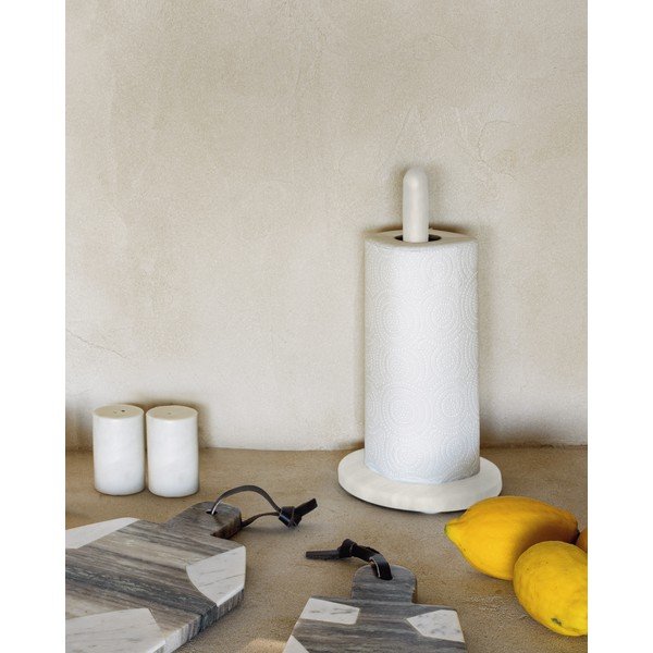 Balts akmens virtuves dvieļu turētājs Kave Home Claria-image-3