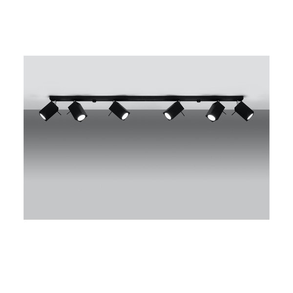 Melna griestu lampa Sollux Toscana 6L-image-1