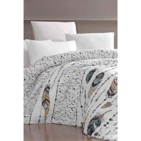 Gultas veļa vienvietīgai gultai Feather Green – Mila Home