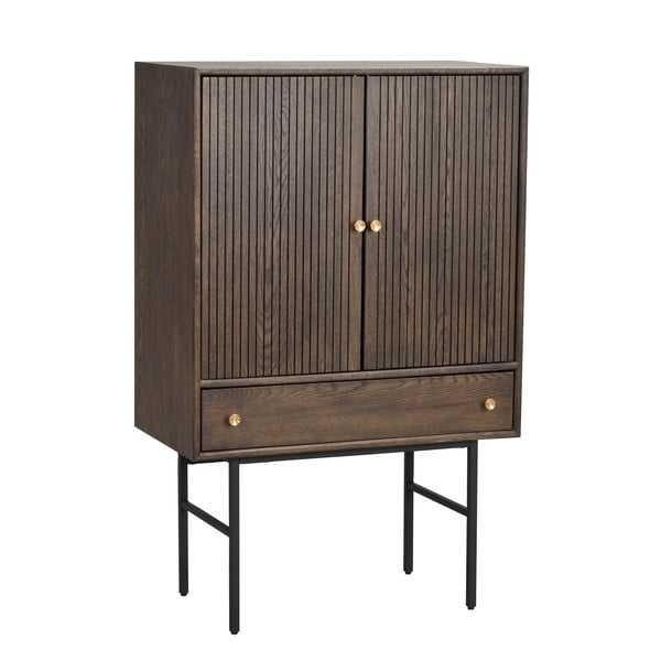 Brūna kumode ar ozolkoka finieri Rowico Clearbrook, platums 79 cm-image-2