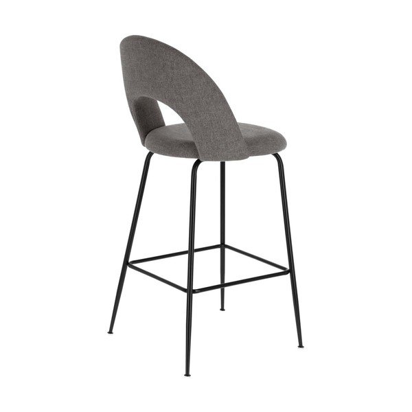 Pelēki bāra krēsli (4 gab.) (sēdekļa augstums 63 cm) Mahalia – Kave Home-image-2