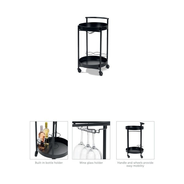 Metāla apaļš dārza servēšanas galdiņš ø 40 cm Calla – Garden Pleasure-image-2