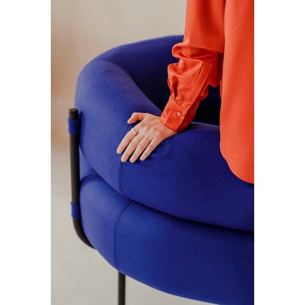 Zils vilnas atpūtas krēsls Ubi – noo.ma-image-4