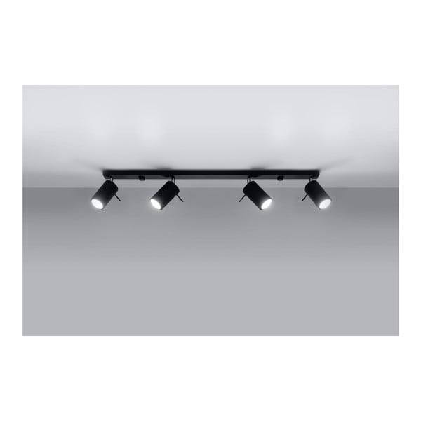 Melna griestu lampa Sollux Etna 4L-image-4