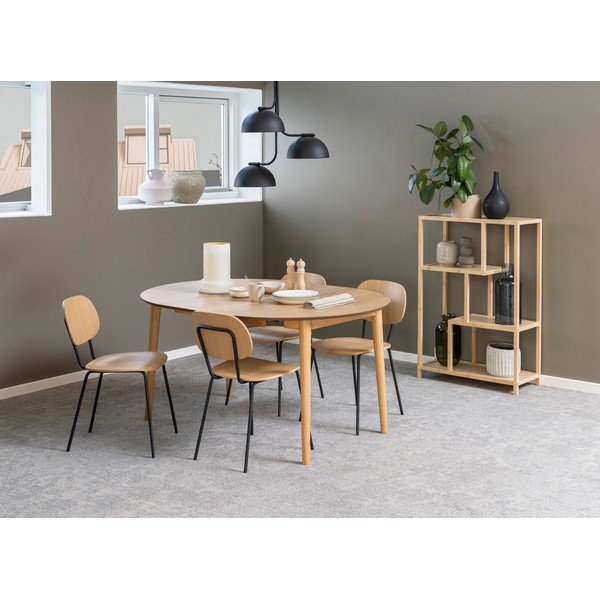 Dabīga toņa bambusa grāmatplaukts 77x114 cm Moso – Actona-image-1