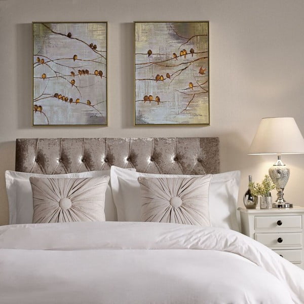 2 ar rokām apgleznotu Graham & Brown Birds gleznu komplekts-image-1