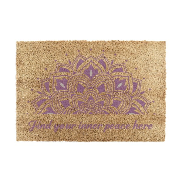 Kokosšķiedras kājslauķis 40x60 cm Find Your Inner Peace – Artsy Doormats