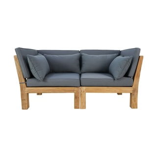 Pelēks dārza dīvāns no tīkkoka Aruba – HSM collection