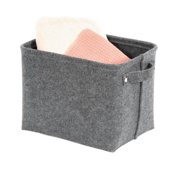 Pelēks filca uzglabāšanas grozs Compactor Felt Basket, 29 x 24 cm-image-1