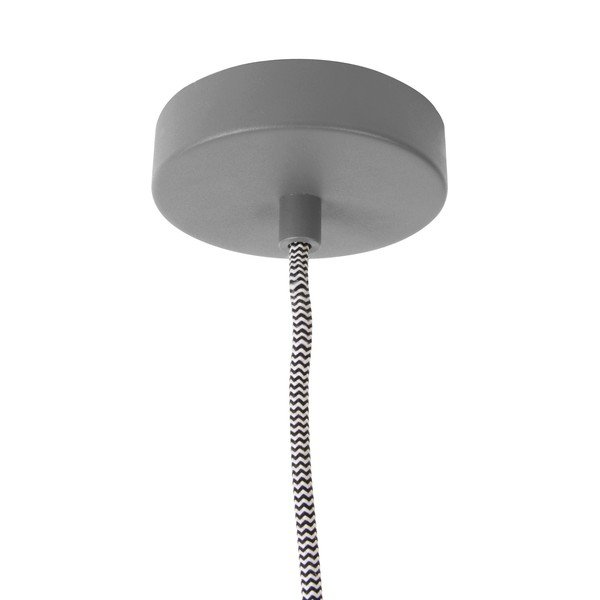 Pelēka griestu lampa Leitmotiv Slender, augstums 14,5 cm-image-1