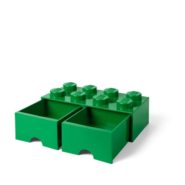 Zaļa uzglabāšanas kaste ar 2 atvilktnēm LEGO®-image-3