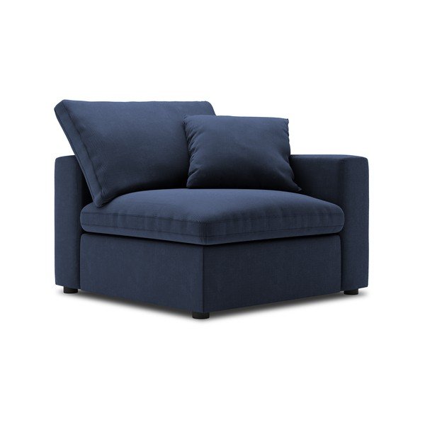 Tumši zila modulārā dīvāna stūra daļa Windsor & Co Sofas Galaxy, labais stūris-image-2