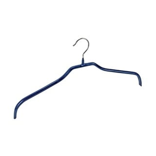4 zilu pretslīdes drēbju pakaramo komplekts Wenko Hanger Slim.