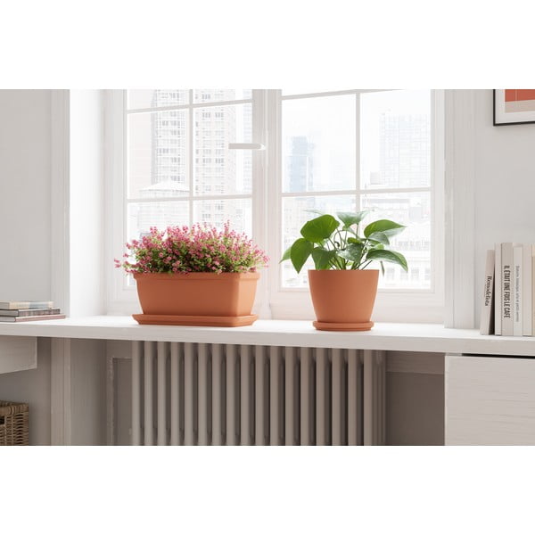 Terakotas puķu kastes paliktnis 42 cm – Artevasi-image-1