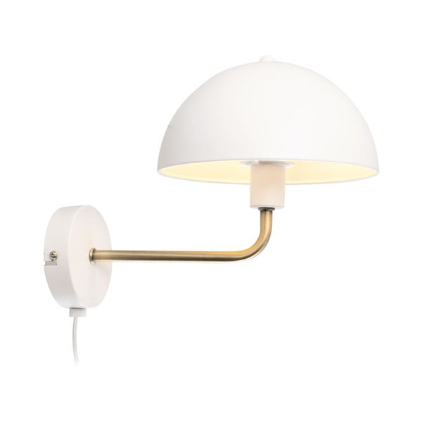 Sienas lampa baltā un zelta krāsā Leitmotiv Bonnet, augstums 25 cm-image-4