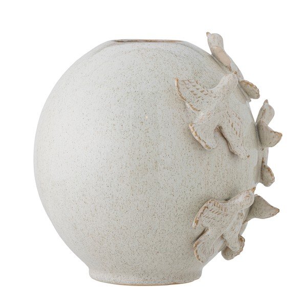 Krēmkrāsas māla vāze (augstums 25 cm) Abira – Bloomingville-image-4