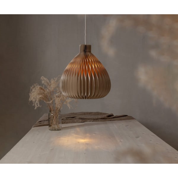 Gaiši brūns abažūrs ø 38 cm Honeycomb – Star Trading-image-4