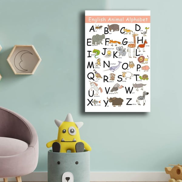Bilde bērniem 45x70 cm Alphabet – Wallity-image-1