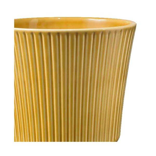 Dzeltens keramikas puķu pods Big Pots Gloss, ø 20 cm-image-2