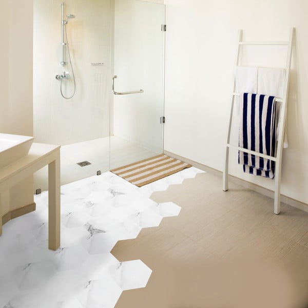 10 grīdas uzlīmju komplekts Ambiance Hexagon-image-2