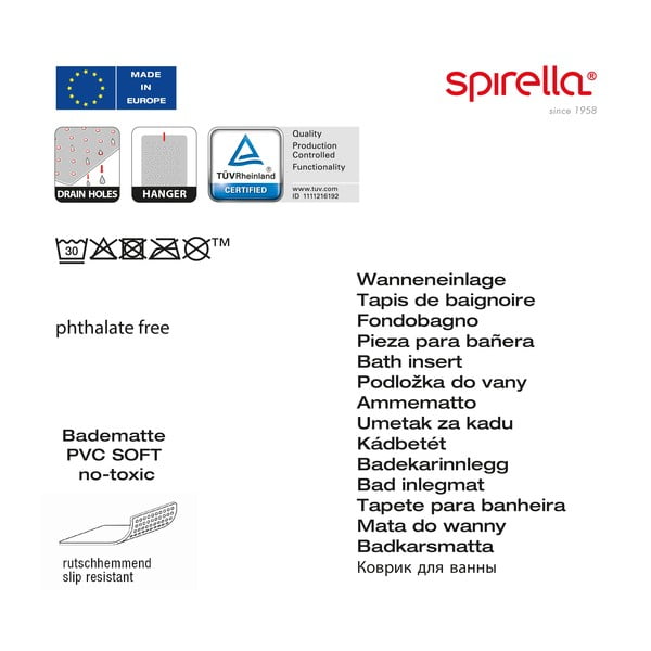 Neslīdošs paklājs vannai 40x70 cm Ruby – Spirella-image-4
