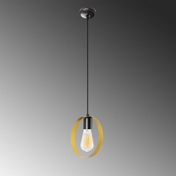 Melna metāla kulonu lampa zelta krāsā Opviq apgaismojums Simeon-image-1