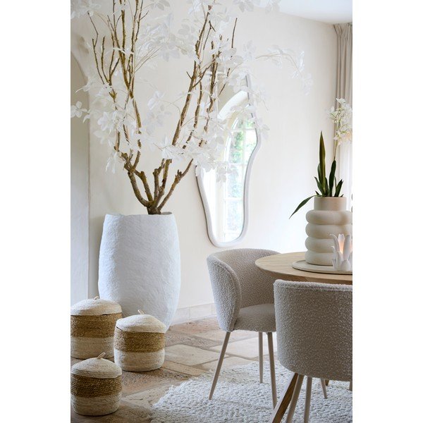 Krēmkrāsas polsterēts pusdienu krēsls Elyna – Light & Living-image-1