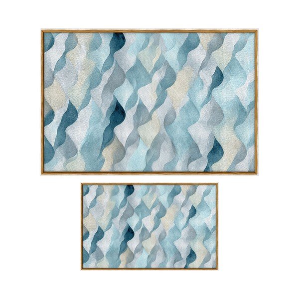 Zili vannas istabas paklājiņi (2 gab.) 60x100 cm – Foutastic