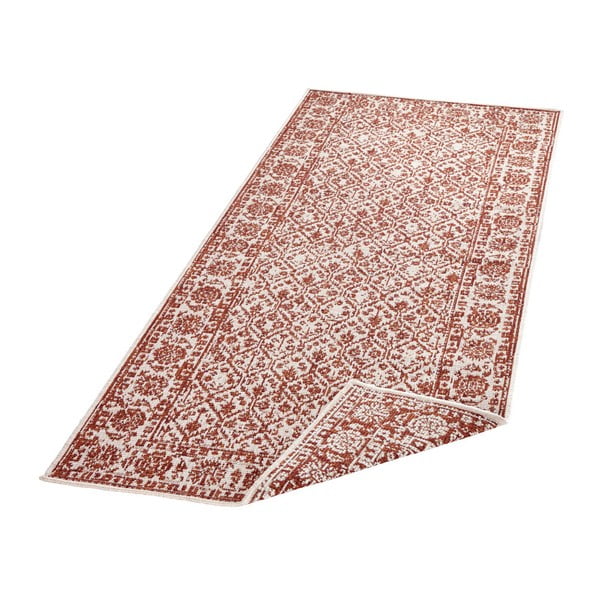 Sarkans rakstains divpusējs āra paklājs Bougari Curacao, 80 x 150 cm-image-2