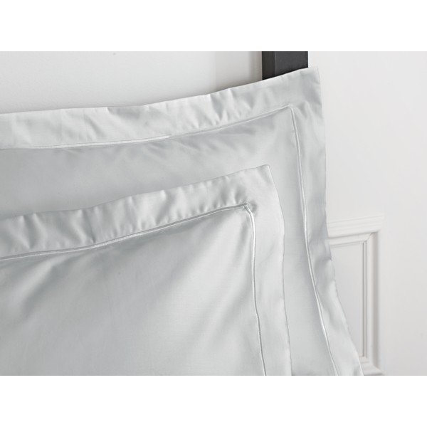 Pelēks kokvilnas satīna pārvalks Bianca Oxford Luxury, 50 x 75 cm-image-1