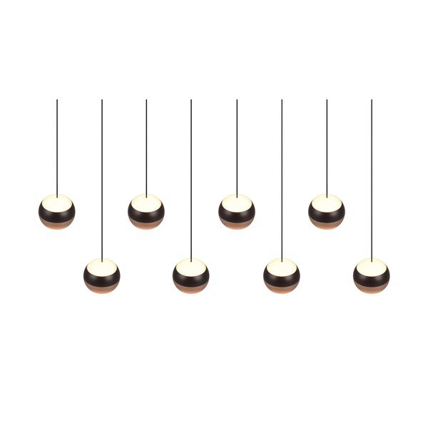 Melna/vara krāsas LED piekaramā lampa ar metāla abažūru Orbit – Trio Select-image-1