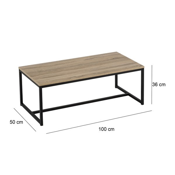 Dabīga toņa žurnālgaldiņš 50x100 cm Urban – Casa Selección-image-2