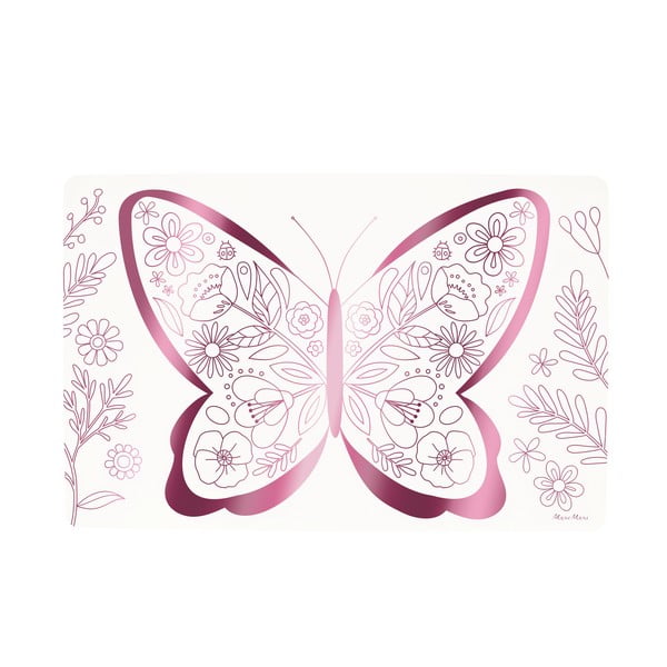 Papīra galda paliktnis (8 gab.) 28x42.5 cm Butterflies & Flowers – Meri Meri-image-3