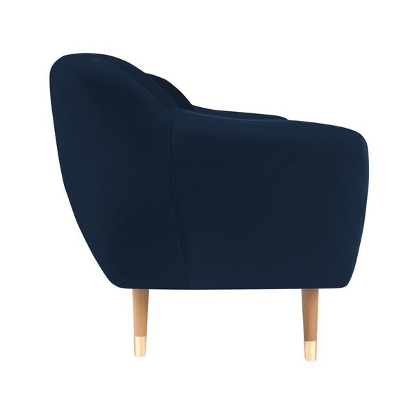 Tumši zils samta dīvāns Mazzini Sofas Benito, 158 cm-image-3
