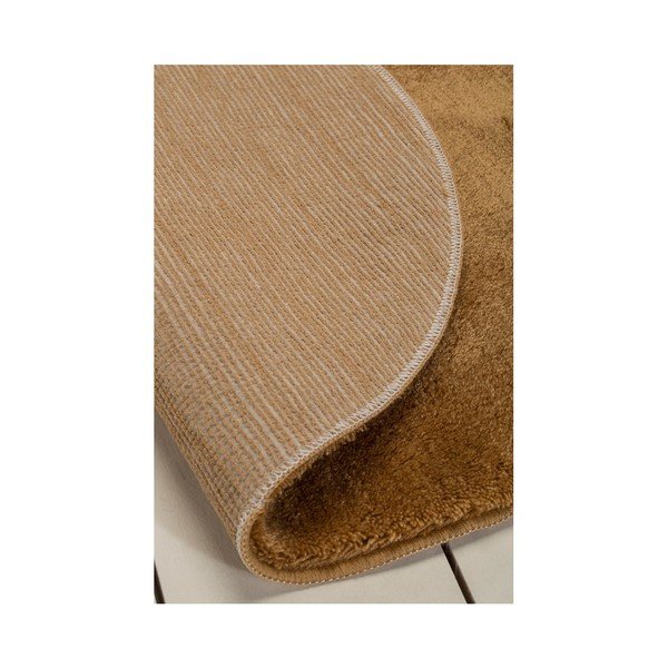 Bēšsarkans vannas paklājs Colors of Cap, ⌀ 90 cm-image-2