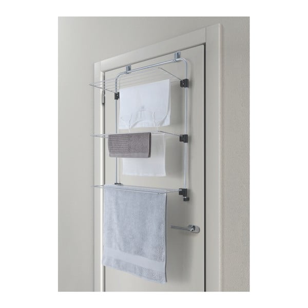 Sudraba krāsas piekarināms veļas žāvētājs 11 m Gale – Metaltex-image-4