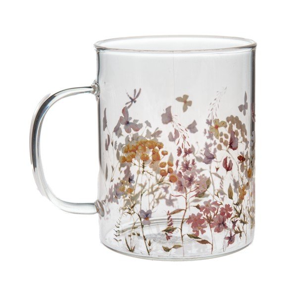 Stikla krūze 410 ml Flowers – Dakls