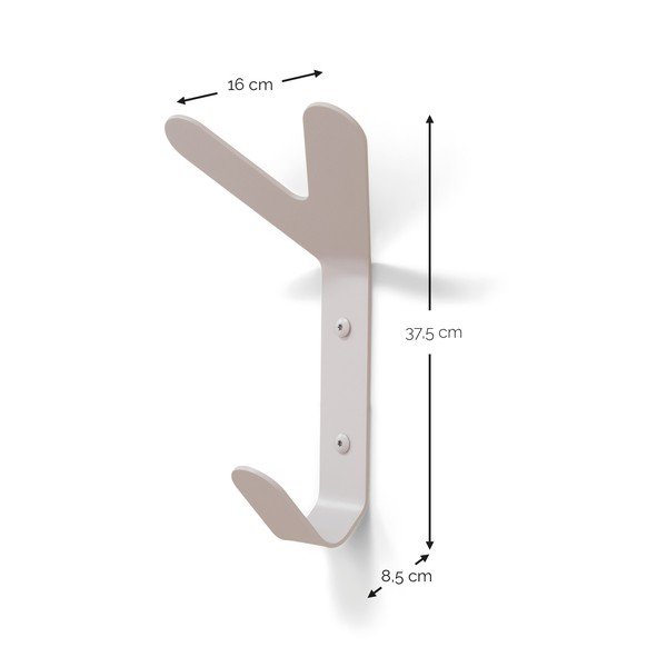 Pelēkbrūns tērauda sienas āķis Frondo – Spinder Design-image-4