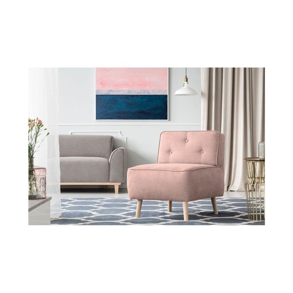 Rozā krēsls Kooko Home Lounge-image-1