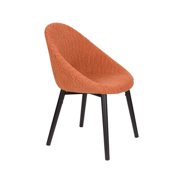 Oranžs polsterēts ēdamistabas krēsls Fenna – Dutchbone