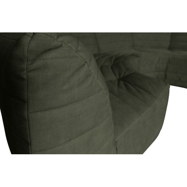 Zaļš samta stūra dīvāns (ar maināmu stūri) Bag – WOOOD-image-1