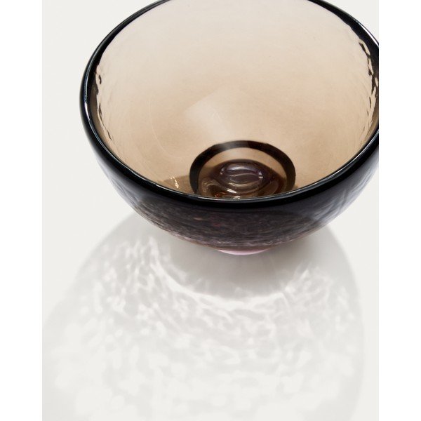 Brūna stikla bļodiņa Sileia – Kave Home-image-1