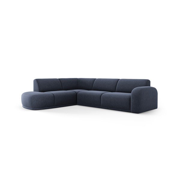 Tumši zils samta stūra dīvāns Erin – Micadoni Home-image-2