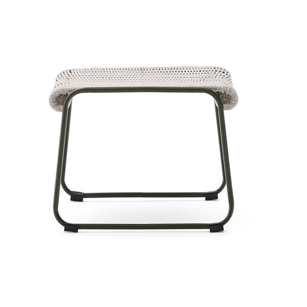 Dūmakaini zaļš dārza kāju soliņš Maurina – Kave Home-image-3