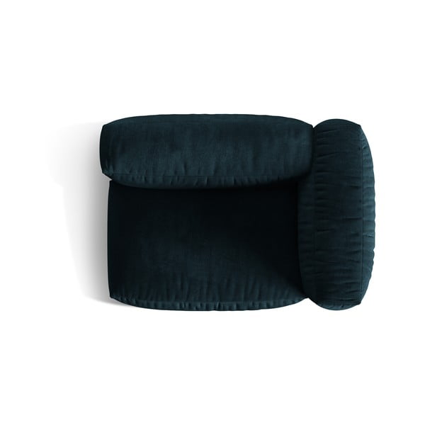 Tumši zila samta modulārā dīvāna daļa (ar labo stūri) Martina – Micadoni -image-3