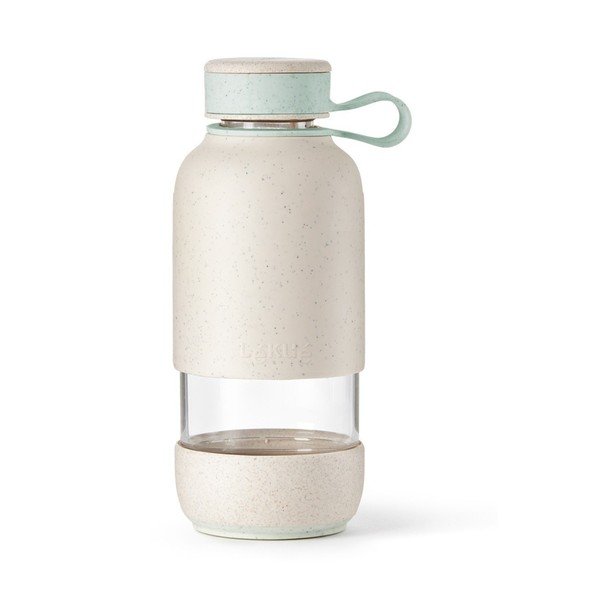 Krēmkrāsas stikla pudele ceļojumiem 500 ml To Go Organic – Lékué