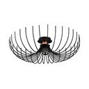 Melna griestu lampa ar metāla abažūru ø 56 cm Aspendos – Opviq lights