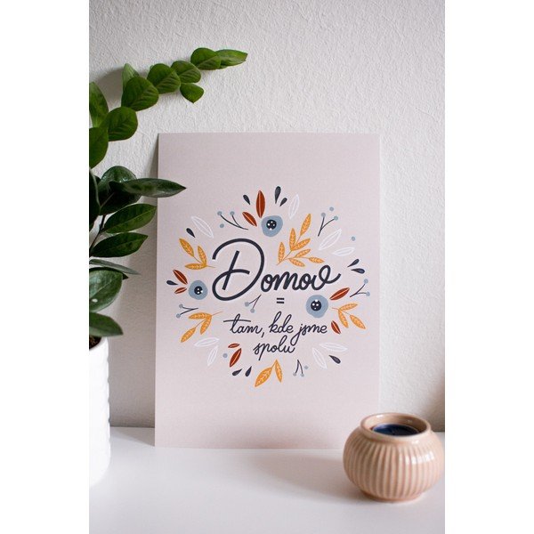 Izdruka ar motīvu Home CZ Printintin, A4 formāts-image-1