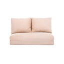 Krēmkrāsas izvelkamais dīvāns 120 cm Taida – Balcab Home