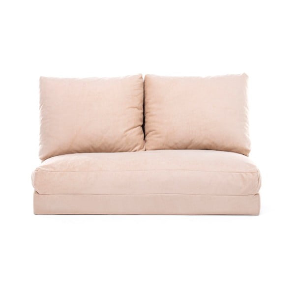 Krēmkrāsas izvelkamais dīvāns 120 cm Taida – Balcab Home